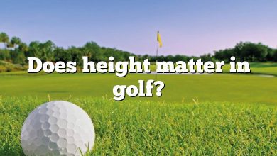 Does height matter in golf?