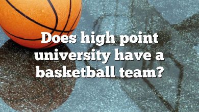 Does high point university have a basketball team?