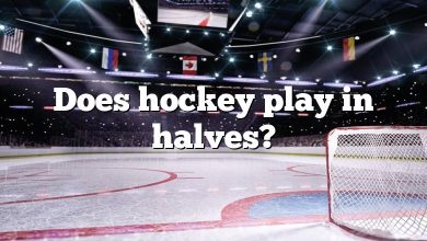 Does hockey play in halves?