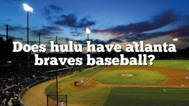 Does hulu have atlanta braves baseball?