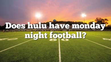 Does hulu have monday night football?