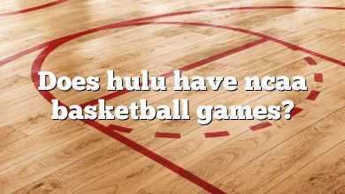 Does hulu have ncaa basketball games?