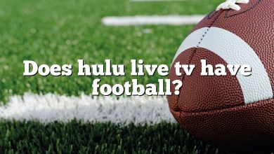 Does hulu live tv have football?