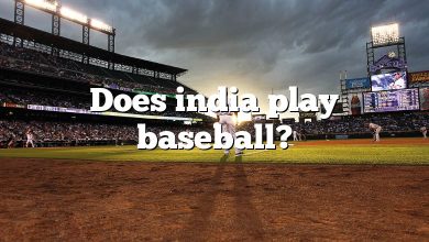 Does india play baseball?