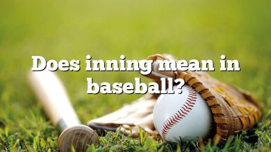 Does inning mean in baseball?