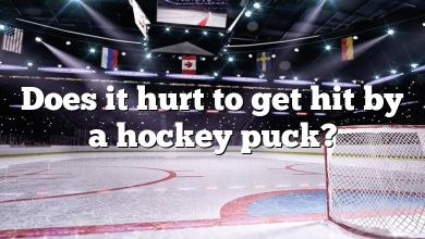 Does it hurt to get hit by a hockey puck?