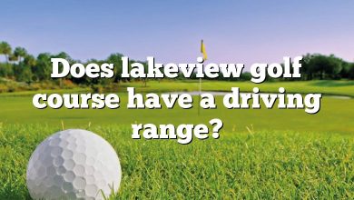 Does lakeview golf course have a driving range?