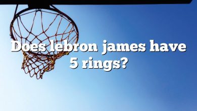 Does lebron james have 5 rings?