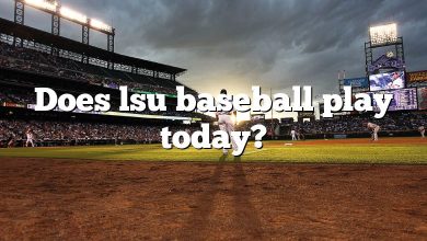 Does lsu baseball play today?