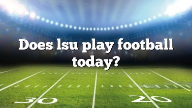 Does lsu play football today?