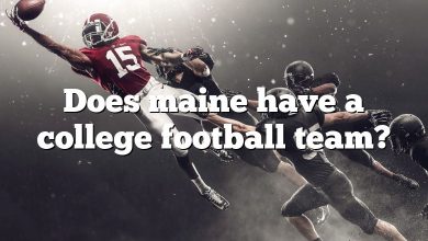 Does maine have a college football team?