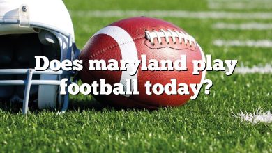 Does maryland play football today?