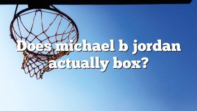 Does michael b jordan actually box?