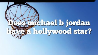 Does michael b jordan have a hollywood star?