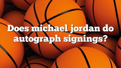 Does michael jordan do autograph signings?