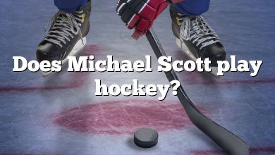 Does Michael Scott play hockey?