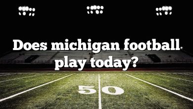 Does michigan football play today?