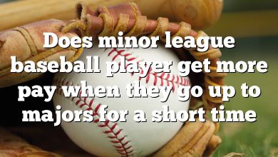 Does minor league baseball player get more pay when they go up to majors for a short time