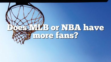 Does MLB or NBA have more fans?