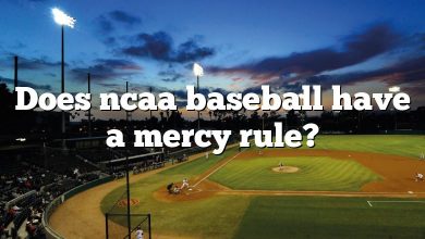 Does ncaa baseball have a mercy rule?