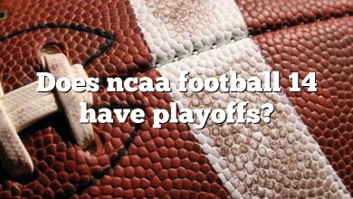 Does ncaa football 14 have playoffs?