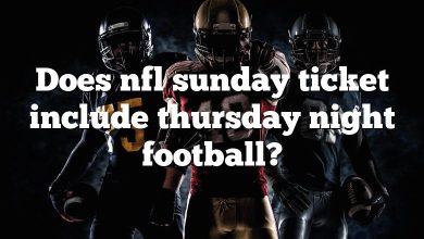Does nfl sunday ticket include thursday night football?