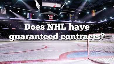 Does NHL have guaranteed contracts?