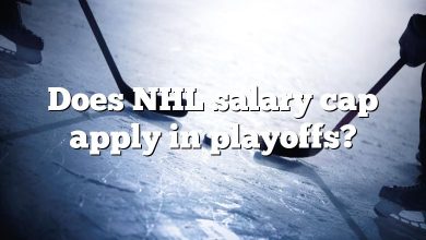 Does NHL salary cap apply in playoffs?