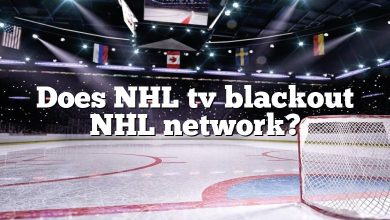 Does NHL tv blackout NHL network?
