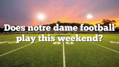 Does notre dame football play this weekend?
