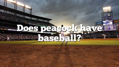 Does peacock have baseball?