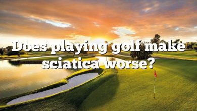 Does playing golf make sciatica worse?