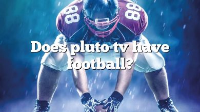Does pluto tv have football?