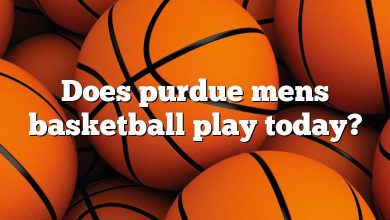 Does purdue mens basketball play today?