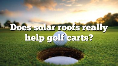 Does solar roofs really help golf carts?