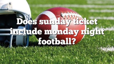 Does sunday ticket include monday night football?