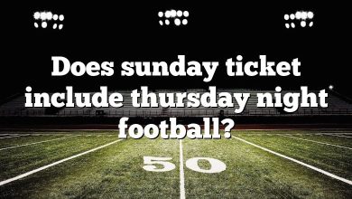 Does sunday ticket include thursday night football?