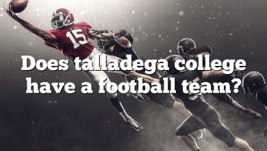 Does talladega college have a football team?