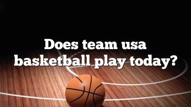 Does team usa basketball play today?