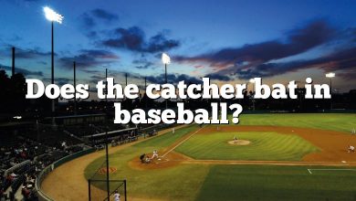 Does the catcher bat in baseball?