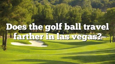 Does the golf ball travel farther in las vegas?