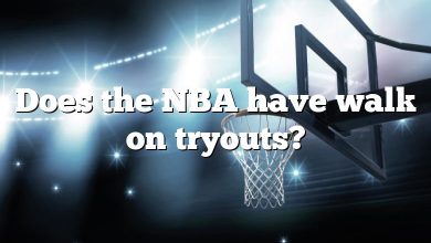 Does the NBA have walk on tryouts?