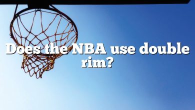 Does the NBA use double rim?