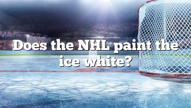 Does the NHL paint the ice white?