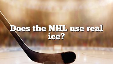 Does the NHL use real ice?
