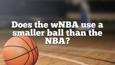 Does the wNBA use a smaller ball than the NBA?