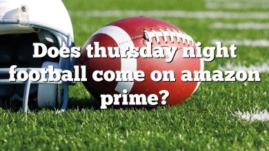 Does thursday night football come on amazon prime?