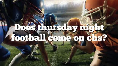 Does thursday night football come on cbs?