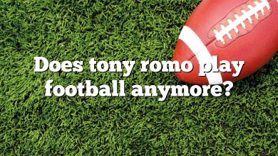 Does tony romo play football anymore?