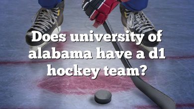 Does university of alabama have a d1 hockey team?